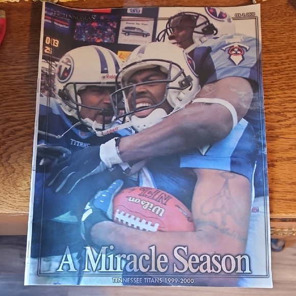 Vintage Other - Vintage Tennessee Titans Miracle Season The Tennessean Newspaper Special Section